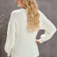 Дамски пуловер в бяло, снимка 8 - Блузи с дълъг ръкав и пуловери - 42781565