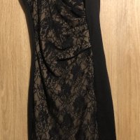 Черна рокля с тънки презрамки, снимка 1 - Рокли - 38761468