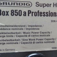 Тонколони Grundig Box 450 / 850a Profesional, снимка 7 - Тонколони - 35062971