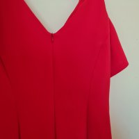 Червена рокля , снимка 2 - Рокли - 39635664
