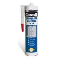 Ceresit CS 24 Универсален силикон прозрачен 280 мл, снимка 1 - Лепила и силикон - 44648937