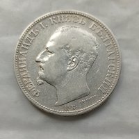 2 лева 1891 сребро , снимка 2 - Нумизматика и бонистика - 42441339