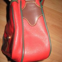 Чанта червена кожа размер 28/17 см, снимка 4 - Чанти - 31918257