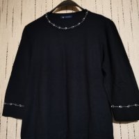 ЕЛЕГАНТНА БЛУЗА С ДЕКОРАЦИЯ РАЗМЕР XL, снимка 3 - Блузи с дълъг ръкав и пуловери - 30625435