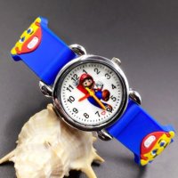 Супер Марио Super Mario силиконова верижка детски ръчен часовник , снимка 11 - Детски - 26214601