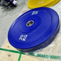 НОВИ Олимпийски свободни Bumper Тежести 5,10,15,20 кг, снимка 1 - Фитнес уреди - 44310573