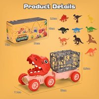 Нов Игрален комплект Играчки Дино камион 12 фигурки на динозаври за деца, снимка 2 - Образователни игри - 40129301