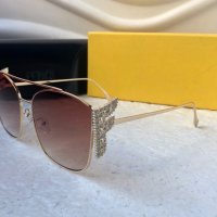 Fendi 2020 дамски слънчеви очила с камъни, снимка 11 - Слънчеви и диоптрични очила - 30737575