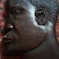 Стара африканска АБАНОСОВА фигура БАРЕЛЕФ ПАНО Ръчна МАЙСТОРСКА ХУДОЖЕСТВЕНА ТРАДИЦИОННАработа 40559, снимка 2 - Антикварни и старинни предмети - 42314758