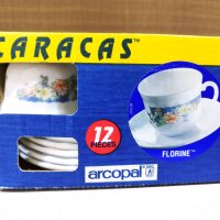 Сервиз за кафе Arcopal France - 6 чашки и 6 чинийки, снимка 9 - Сервизи - 42022269