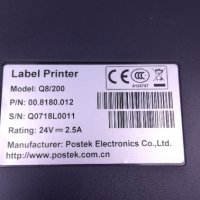Компактен принтер за етикети с баркод PosteK Q8/200 , снимка 7 - Принтери, копири, скенери - 37095413