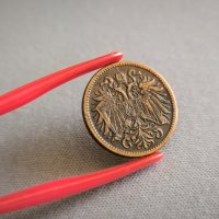 Монета - Австро-Унгария - 2 хелера | 1907г., снимка 2 - Нумизматика и бонистика - 44352831