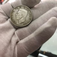 Сребърна монета обединено кралство ½ крона, 1940 г, снимка 8 - Нумизматика и бонистика - 40503584
