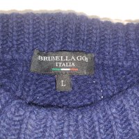 BRUNELLA GORI (L) мъжки пуловер от мерино и кашмир, снимка 7 - Пуловери - 42557266