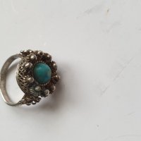 Стар филигранен сребърен пръстен, снимка 8 - Антикварни и старинни предмети - 42702371
