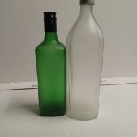Матирани стъклени бутилки, снимка 2 - Буркани, бутилки и капачки - 44185561