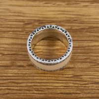 Сребърен пръстен тип халка, снимка 2 - Пръстени - 35514331