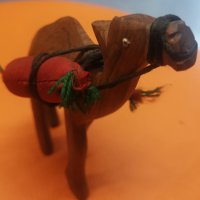 Дървена фигура на камила, снимка 3 - Статуетки - 42656222