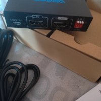 HDMI Audio Extractor 4K 60Hz YUV4 2 0 HDMI оптичен аудио сплитер към оптичен и коаксиален L R НОВО, снимка 4 - Друга електроника - 44288340