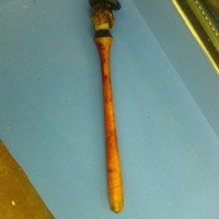 Дървена палка завършваща с глава на старомоден господин, снимка 5 - Други ценни предмети - 38309129