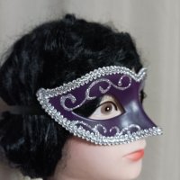 Лилава маска за очи с камъчета и черна изчистена , снимка 7 - Други - 38358570