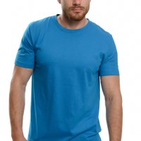 Нова мъжка изчистена тениска в син цвят, снимка 7 - Тениски - 37670502