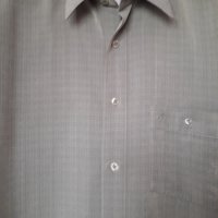 Мъжка риза с дълъг ръкав Brothers classic сива голям размер, снимка 4 - Ризи - 29494430