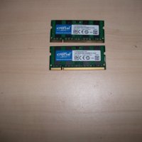 146.Ram за лаптоп DDR2 800 MHz, PC2-6400,2Gb,crucial.НОВ.Кит 2 Броя, снимка 1 - RAM памет - 42847678