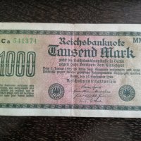 Райх банкнота - Германия - 1000 марки | 1922г., снимка 1 - Нумизматика и бонистика - 29365691