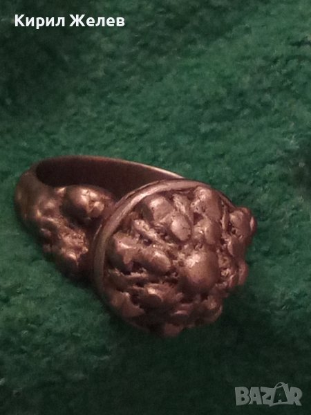 ВЪЗРОЖДЕНСКИ 18 ВЕК СРЕБЪРЕН ПРЪСТЕН РЪЧНА КУЮМДЖИЙЙСКА СТАРА ИЗРАБОТКА НАКИТ за НОСИЯ САЧАН 22611, снимка 1