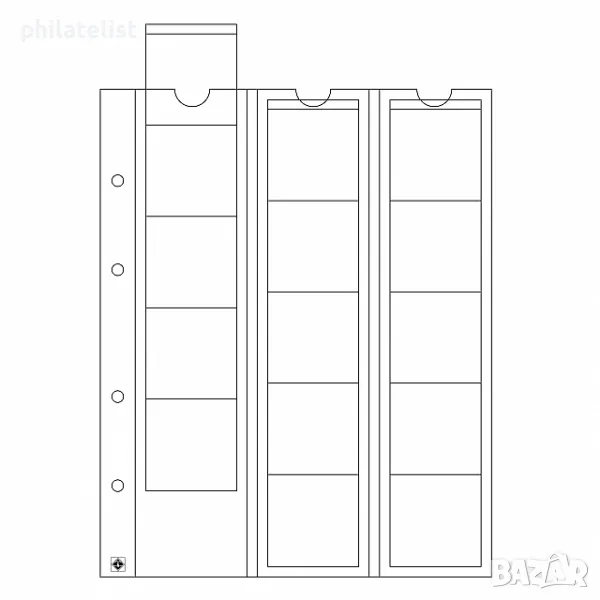 Leuchtturm Optima 42 листи 15 монети до 42 мм /оп.5 бр, снимка 1