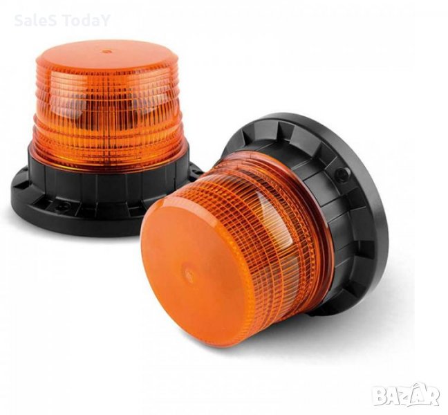 Сигнална лампа тип (маяк), 12-24V, 12 диода, 95-129 см., блиц, снимка 1