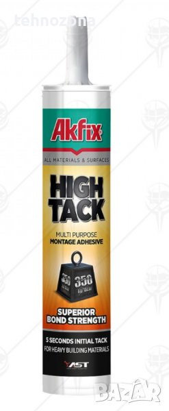 ХИБРИДНО ЛЕПИЛО AST POLYMER HIGH TACK H БЯЛ 290мл. AkFix, снимка 1