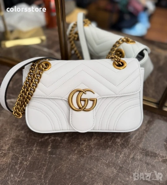 Луксозна бяла чанта GG /VL171, снимка 1