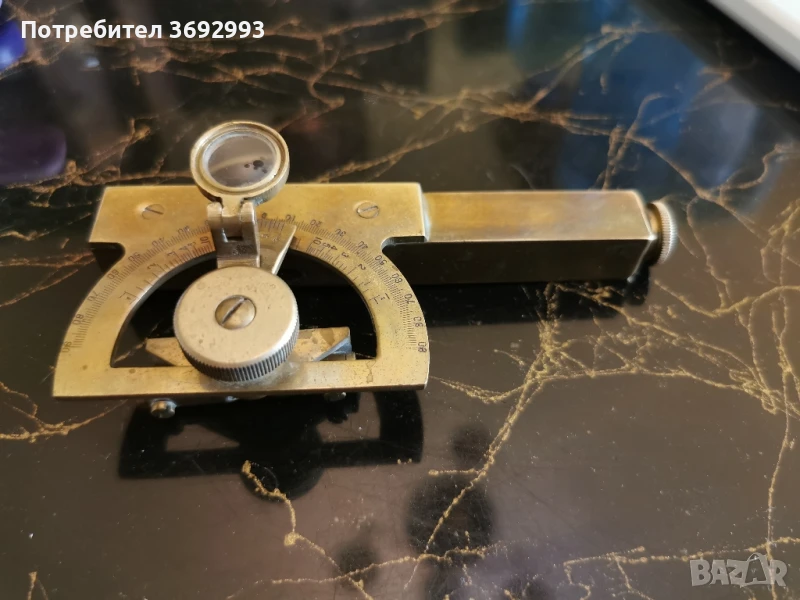 Клинометър инклинометър инструмент приблизително. 1900 г., снимка 1