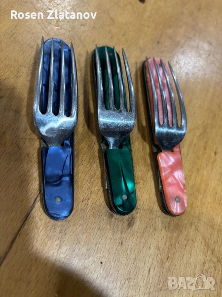 Сгъваеми вилици П.Денев 120лв за трите, снимка 1