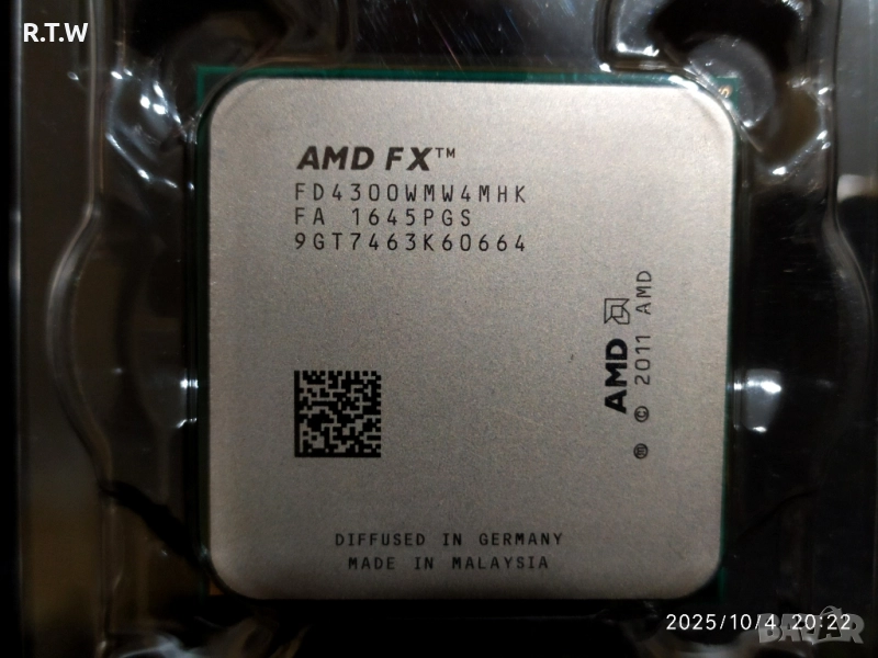 FX-4300, 3.80 GHz (4MB Cache, up to 4.00 GHz) Socket AM3+, снимка 1