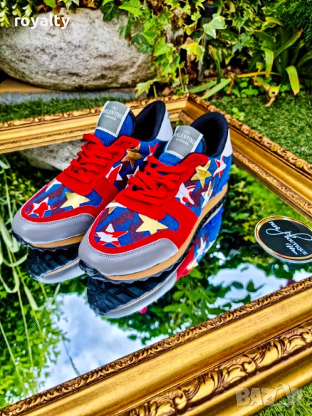 Valentino Мъжки Маратонки Със Звезда , снимка 1