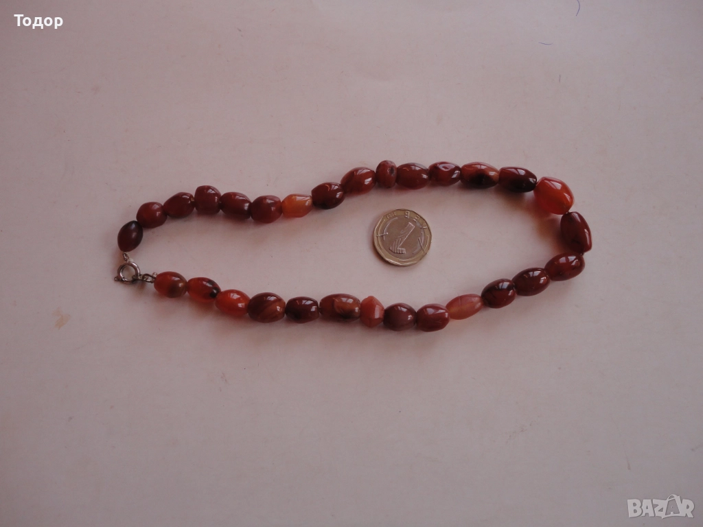 Колие гердан от корнеол , снимка 1