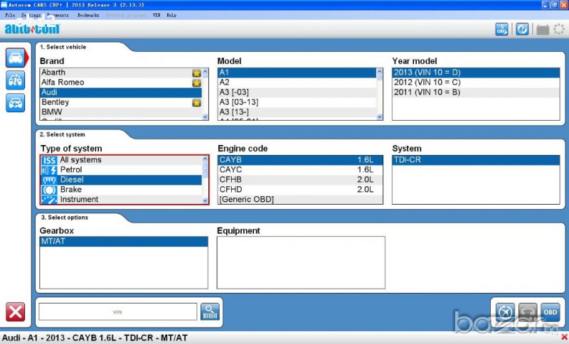 GOLD Autocom / Delphi диагностика Ds150e Vci obd2 2014.2, Клас А+++ в ...