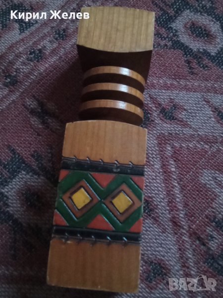 Свещник дървен 40744, снимка 1