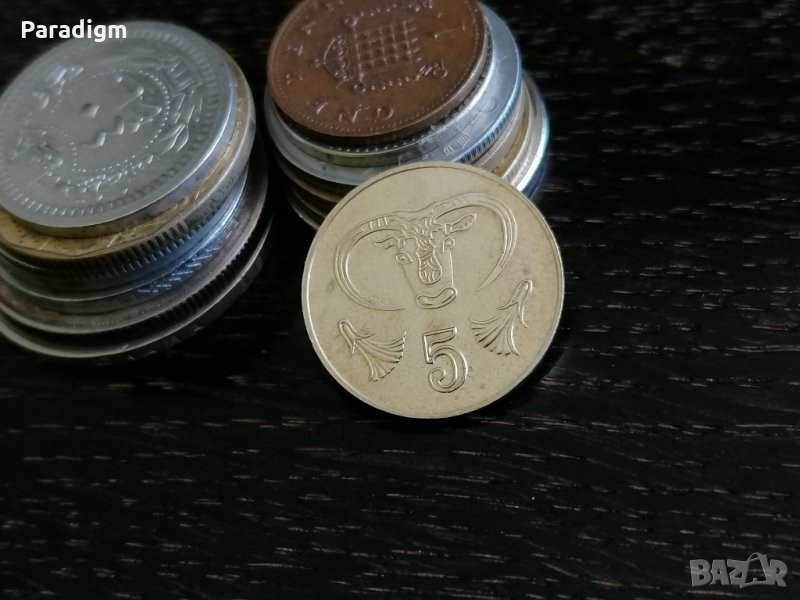 Mонета - Кипър - 5 цента | 2001г., снимка 1