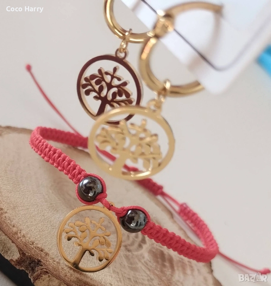 Комплект гривна и обеци, снимка 1