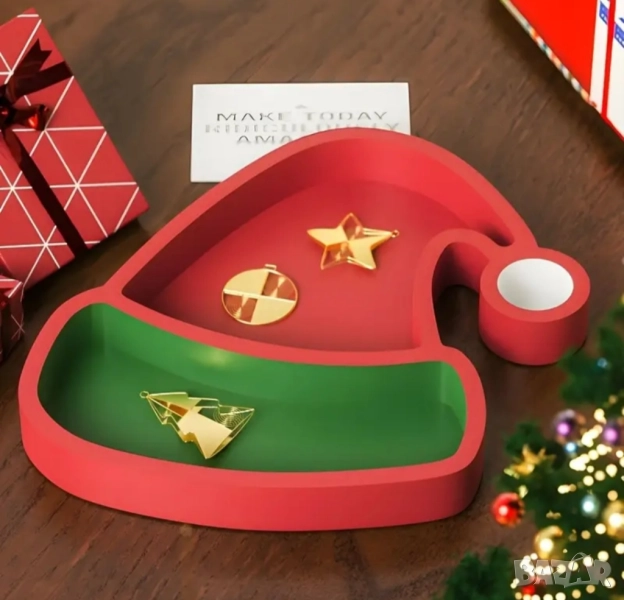 Молд поднос коледна шапка 18,4 см, снимка 1