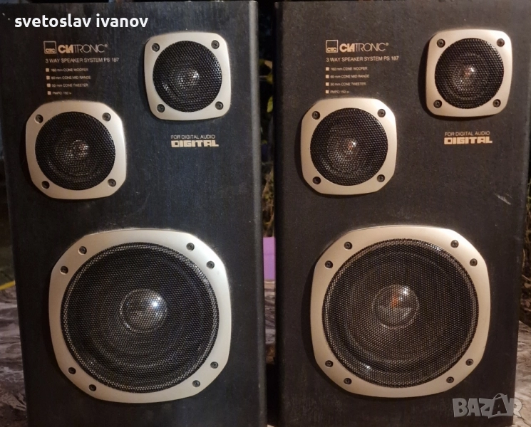 150 W Тонколони CLATRONIC 3 way speaker speaker system PS-187, снимка 1