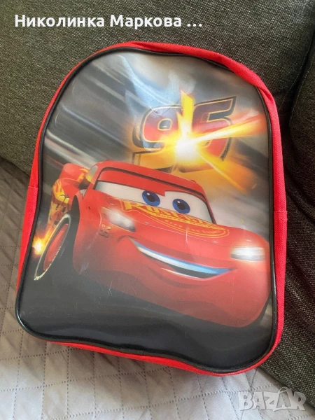 Детска раничка и каска Маккуин, снимка 1