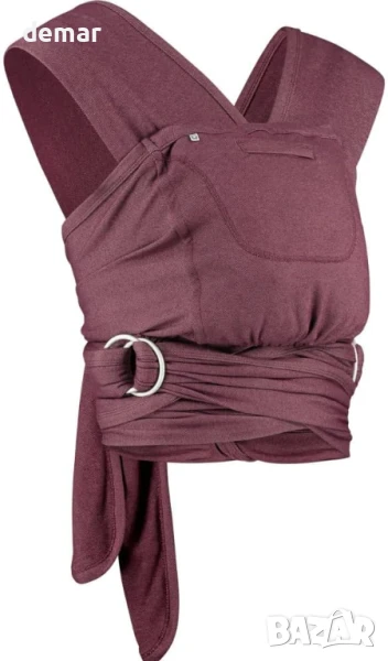 Слинг за бебе Caboo от памучна смес - бордо | Слинг за новородено, снимка 1