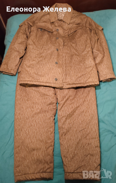 Ловен зимен ватиран комплект – яке и панталон, снимка 1