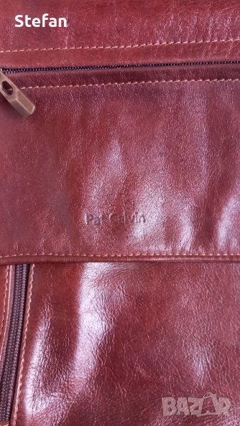 Маркова мъжка кожена чанта Pat Calvin, снимка 1