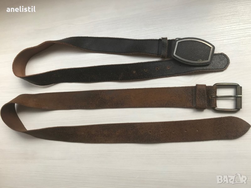 Два колана от естествена кожа , снимка 1